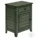 3948 Antique Green Finis Nightstand