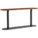 Brasea Lume and Tungsten Oval Console Table