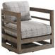 La Jolla Gray Performance Fabric Outdoor Occasional Swivel Chair