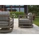 La Jolla Gray Performance Fabric Outdoor Occasional Swivel Chair