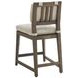 La Jolla Beige Performance Fabric Outdoor Counter Height Stool