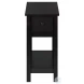 3961 Black 1 Drawer Accent Table