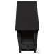 3961 Black 1 Drawer Accent Table