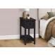 3961 Black 1 Drawer Accent Table