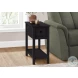 3961 Black 1 Drawer Accent Table