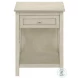 3984 Antique White 1 Drawer Accent Table