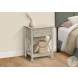 3984 Antique White 1 Drawer Accent Table