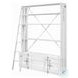 Cargo White 2 Door Bookcase with Ladder