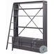 Cargo Gunmetal 2 Door Bookcase with Ladder