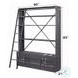 Cargo Gunmetal 2 Door Bookcase with Ladder