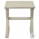 3989 Antique White Accent Table