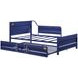 Cargo Blue Twin Daybed with Trundle