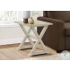 3989 Antique White Accent Table