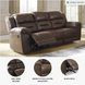 Stoneland Chocolate Reclining Sofa
