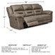 Stoneland Fossil Reclining Sofa