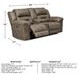 Stoneland Fossil Power Reclining Console Loveseat