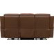 Pierce Homerun Cinnamon Leather 87" Zero Gravity Power Reclining Sofa with Power Lumbar and USB Charging