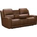 Pierce Homerun Cinnamon Leather 87" Zero Gravity Power Reclining Sofa with Power Lumbar and USB Charging