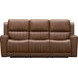 Pierce Homerun Cinnamon Leather 87" Zero Gravity Power Reclining Sofa with Power Lumbar and USB Charging