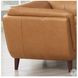 Sorella Cinnamon Brown Leather Upholstered Accent Chair
