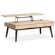 Craftsman Ridge Driftwood and Black Rectangular Lift Top Cocktail Table