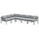 Nash Outdoor Seating Buff 6 Piece Outdoor Modular Sectional