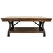 District Copper and Black Rectangular Coffee Table