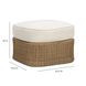 Axel Cream Performance Fabric Upholstered Outdoor Square Ottoman
