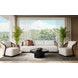 Bora Louis Cream Performance Fabric 97" Outdoor Sofa