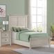 San Mateo Youth Rustic White Twin Panel Bed