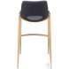 Desi Black and Gold Bar Stool Set of 2