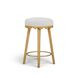Oodle Cream Performance Vegan Mohair Upholstered Counter Height Stool