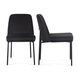 Sydney Black Performance Fabric Upholstered Dining Chair Set of 2