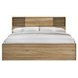 Vega Natural Oak Melamine King Bookcase Bed