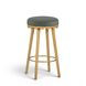 Oodle Green Performance Vegan Mohair Upholstered Bar Stool