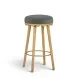 Oodle Green Performance Vegan Mohair Upholstered Bar Stool