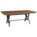 District Copper and Black 96" Extendable Rectangular Dining Table