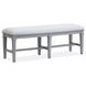 Charleston Harbor Gray Upholstered Dining Bench