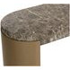 Gardiner Dark Emperador Outdoor Oval Console Table