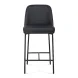 Sydney Black Upholstered Counter Height Stool Set of 2