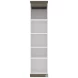 Orion White And Walnut Grey 20" Narrow Shelving Unit