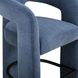 Malone Denim Blue Performance Fabric Upholstered Bar Stool
