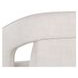 Llorente Moto Stucco Performance Fabric Wheeled Upholstered Dining Armchair