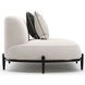 Madera Oatmeal 4 Piece Modular Corner L Sectional with Pillows