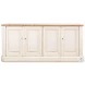 40116 White Antique 4 Door Sideboard