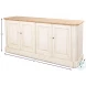 40116 White Antique 4 Door Sideboard