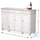 Diamond Wall White Sideboard