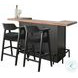 Cozy Luxe Black Front Bar