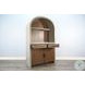 Sagewyn Light Gray Arch Coffee and Wine 2 Door Bar Cabinet