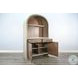 Sagewyn Light Gray Arch Coffee and Wine 2 Door Bar Cabinet